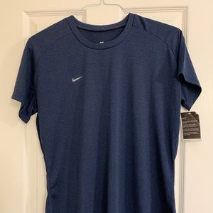 Nike Navy blue short sleeve Nike FitDry t-shirt